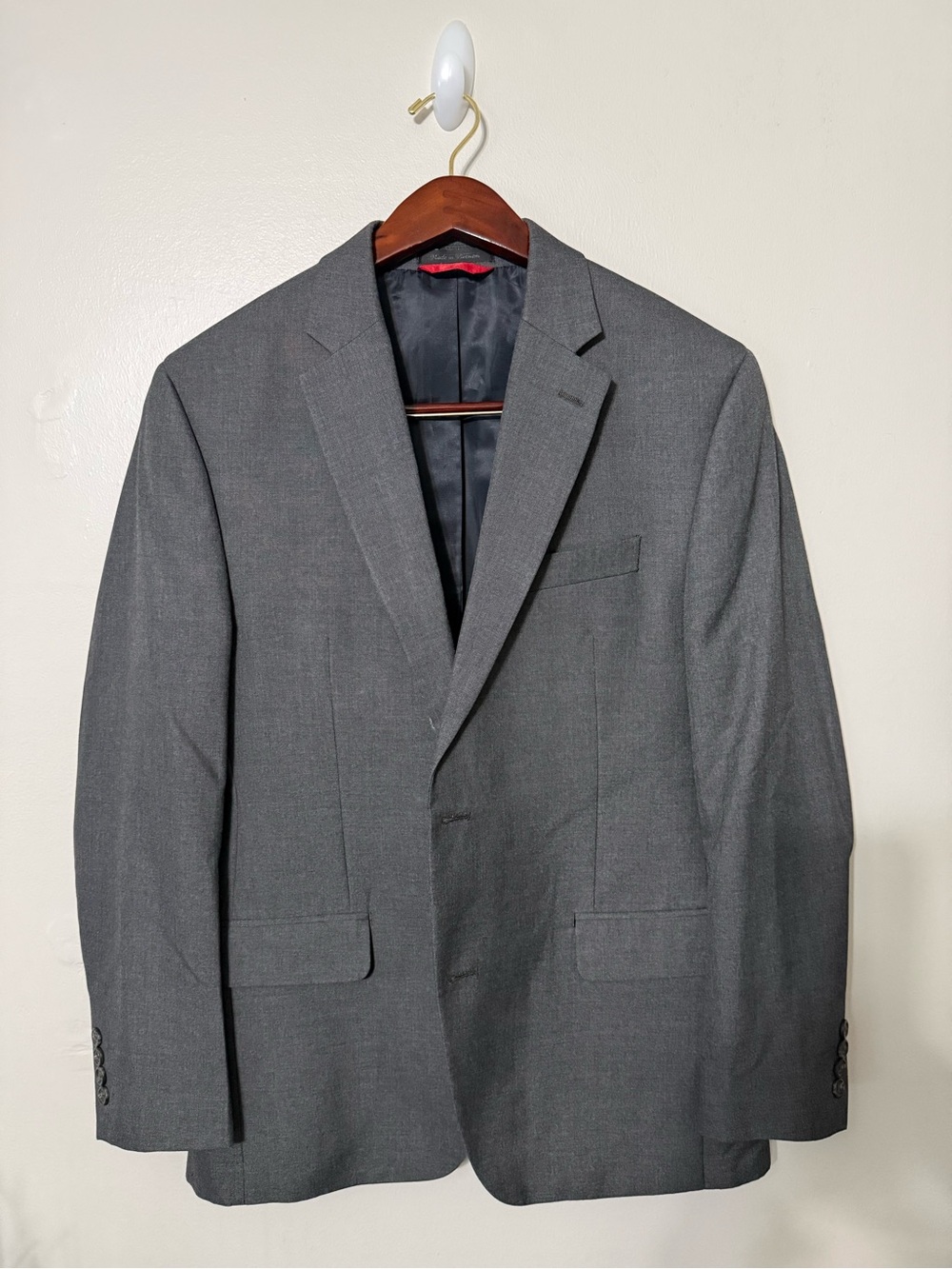 Chaps Men's Dark Gray Two-Button Sport Coat